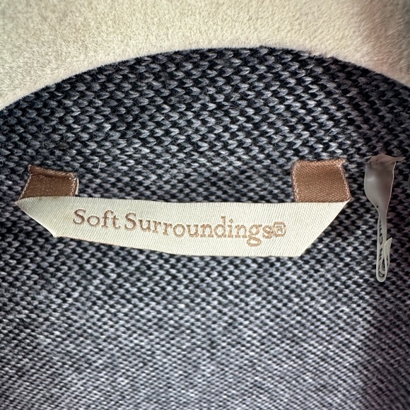 Soft Surroundings Womens Lace Ruana Cardigan Size M Angora Blend Open Sweater - Picture 6 of 12